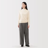 婦人　洗えるウールハイゲージハイネックセーター