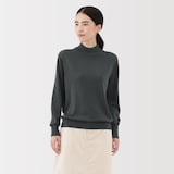 婦人　洗えるウールハイゲージハイネックセーター