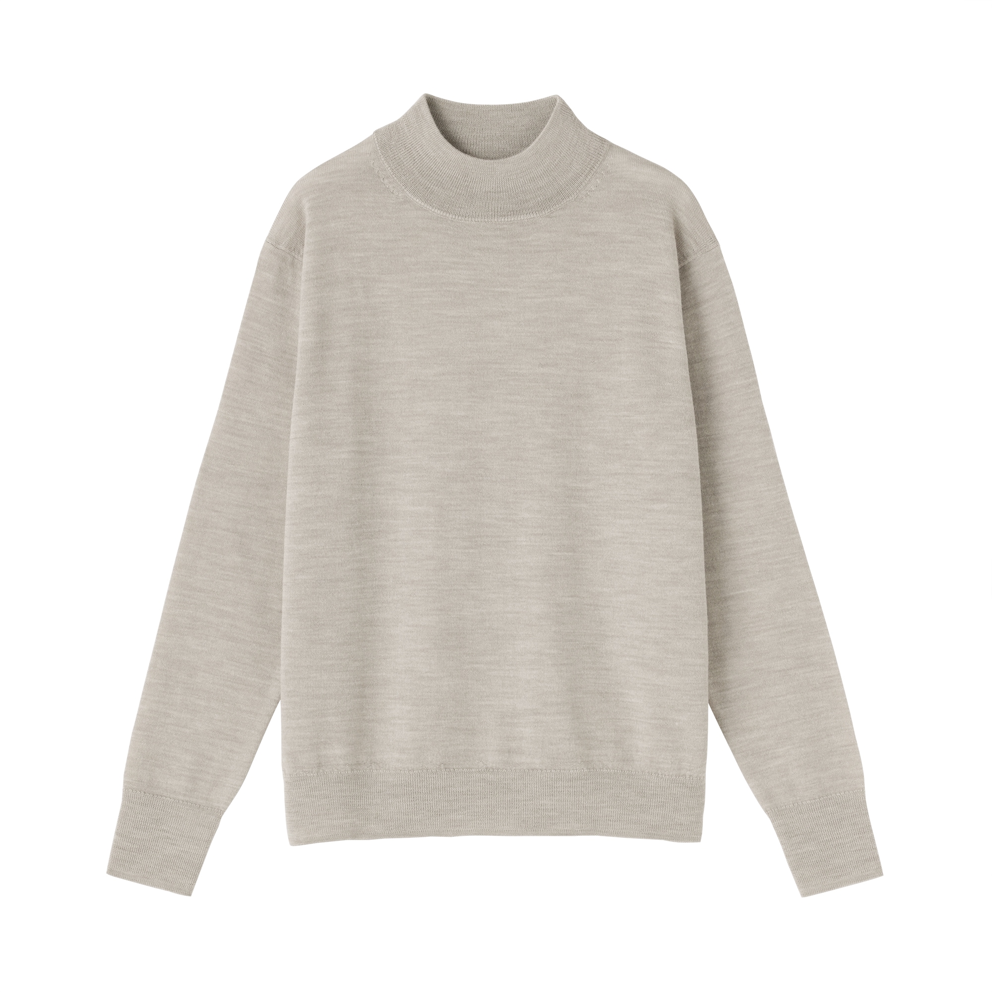 婦人　洗えるウールハイゲージハイネックセーター