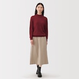 婦人　洗えるウールハイゲージハイネックセーター