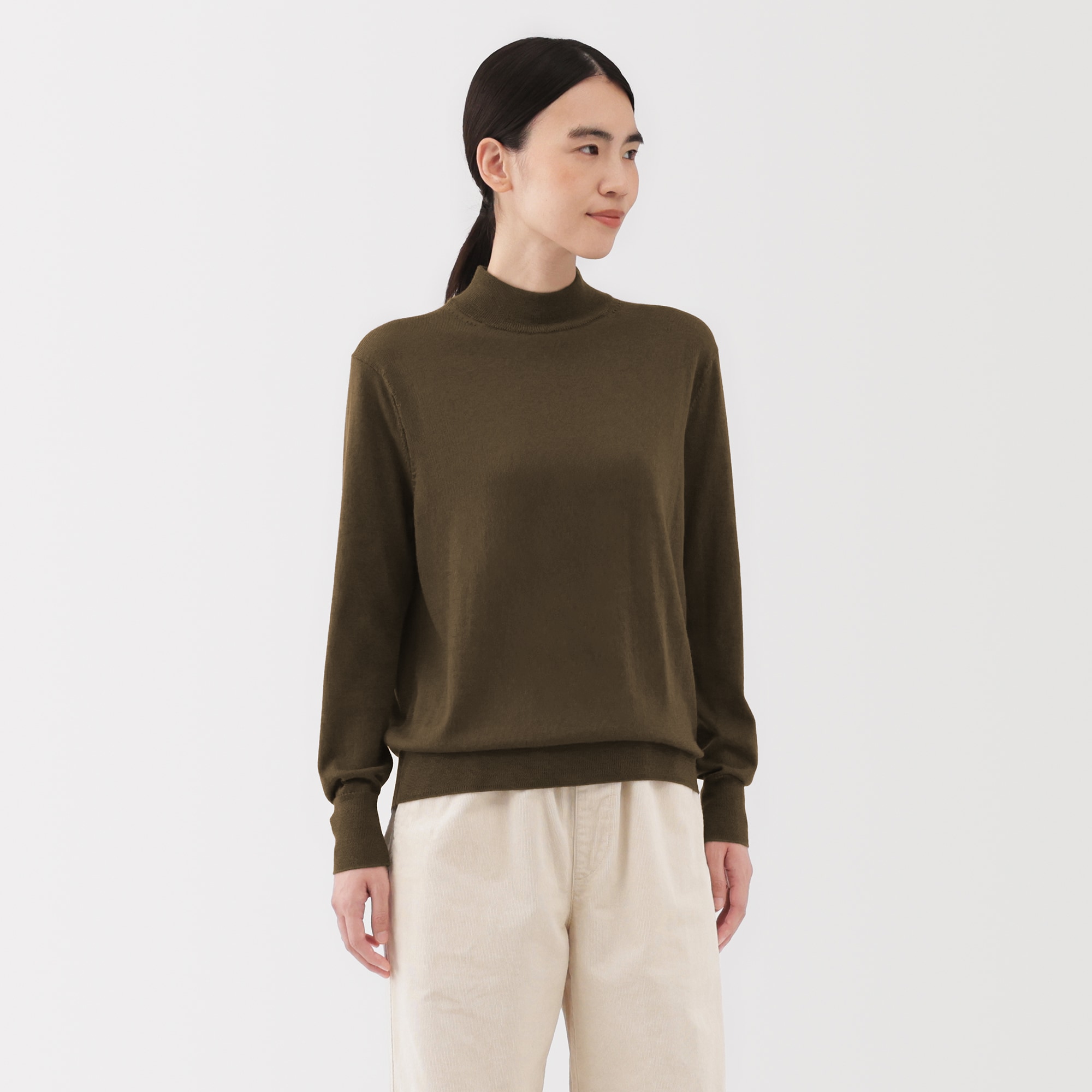 婦人 洗えるウールハイゲージハイネックセーター | 無印良品