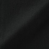 婦人　なめらかリブ編み五分袖セーター