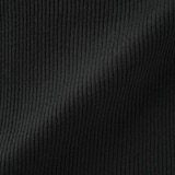 婦人　なめらかリブ編み五分袖セーター