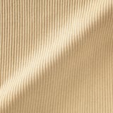 婦人　なめらかリブ編み五分袖セーター