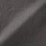 婦人　なめらかリブ編み五分袖セーター