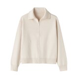 婦人　洗えるミラノリブ編みブルゾン