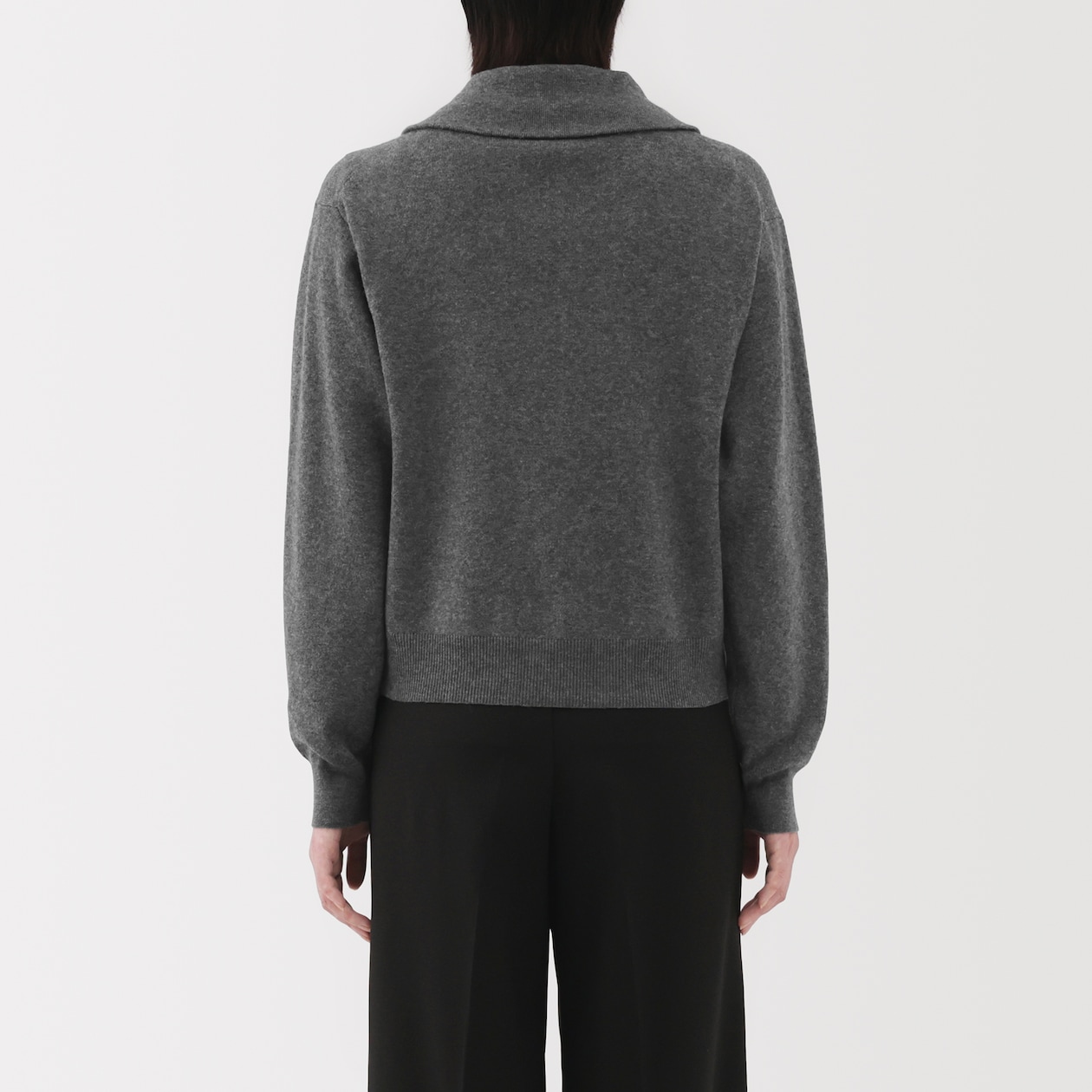 婦人　洗えるミラノリブ編みブルゾン