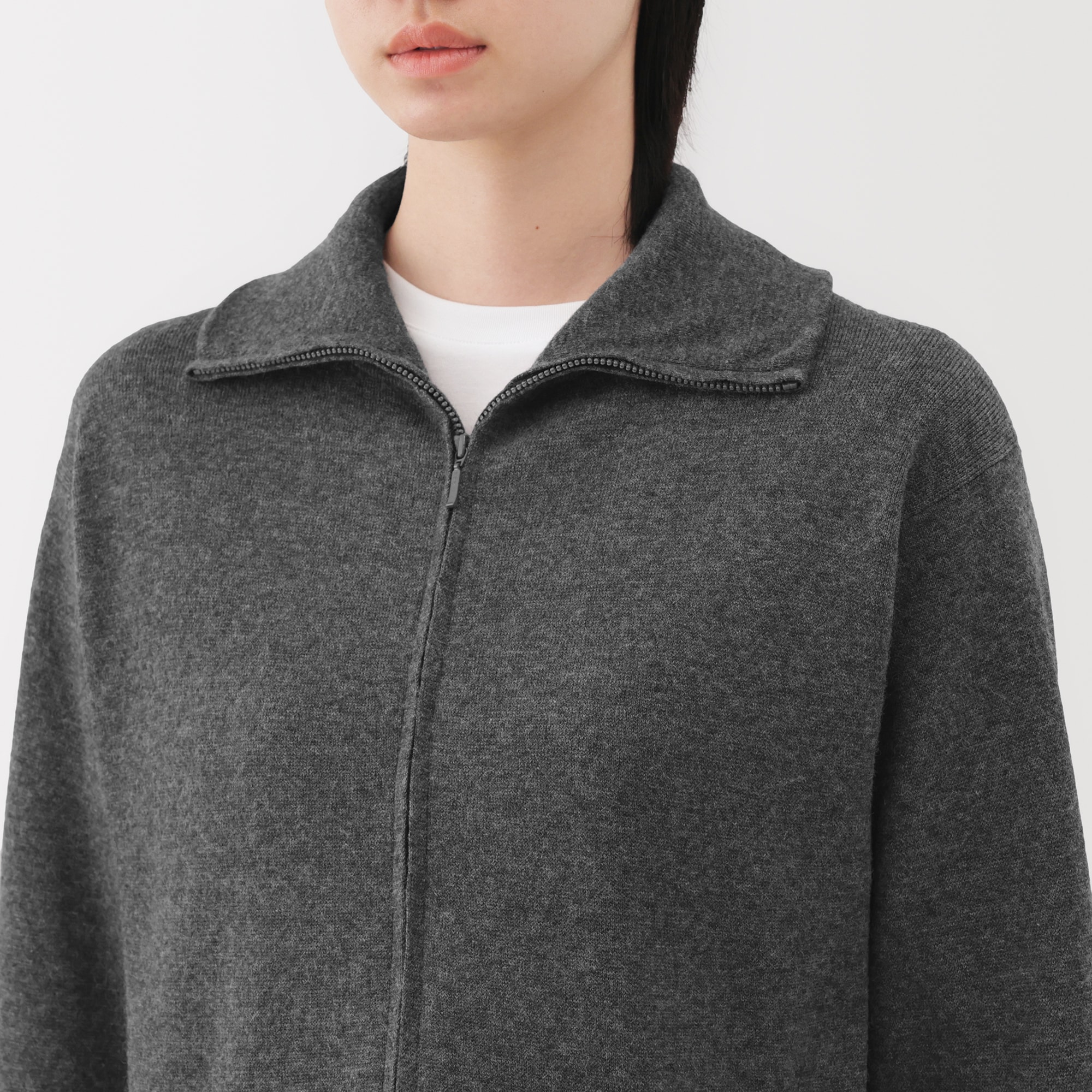 婦人 洗えるミラノリブ編みブルゾン | 無印良品