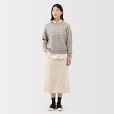 婦人　アンデスウールを使ったジャカード編みセーター