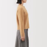 婦人　ウール混ブークレクルーネックカーディガン