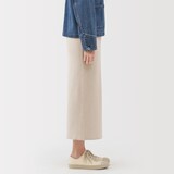婦人　洗えるミラノリブ編みスカート