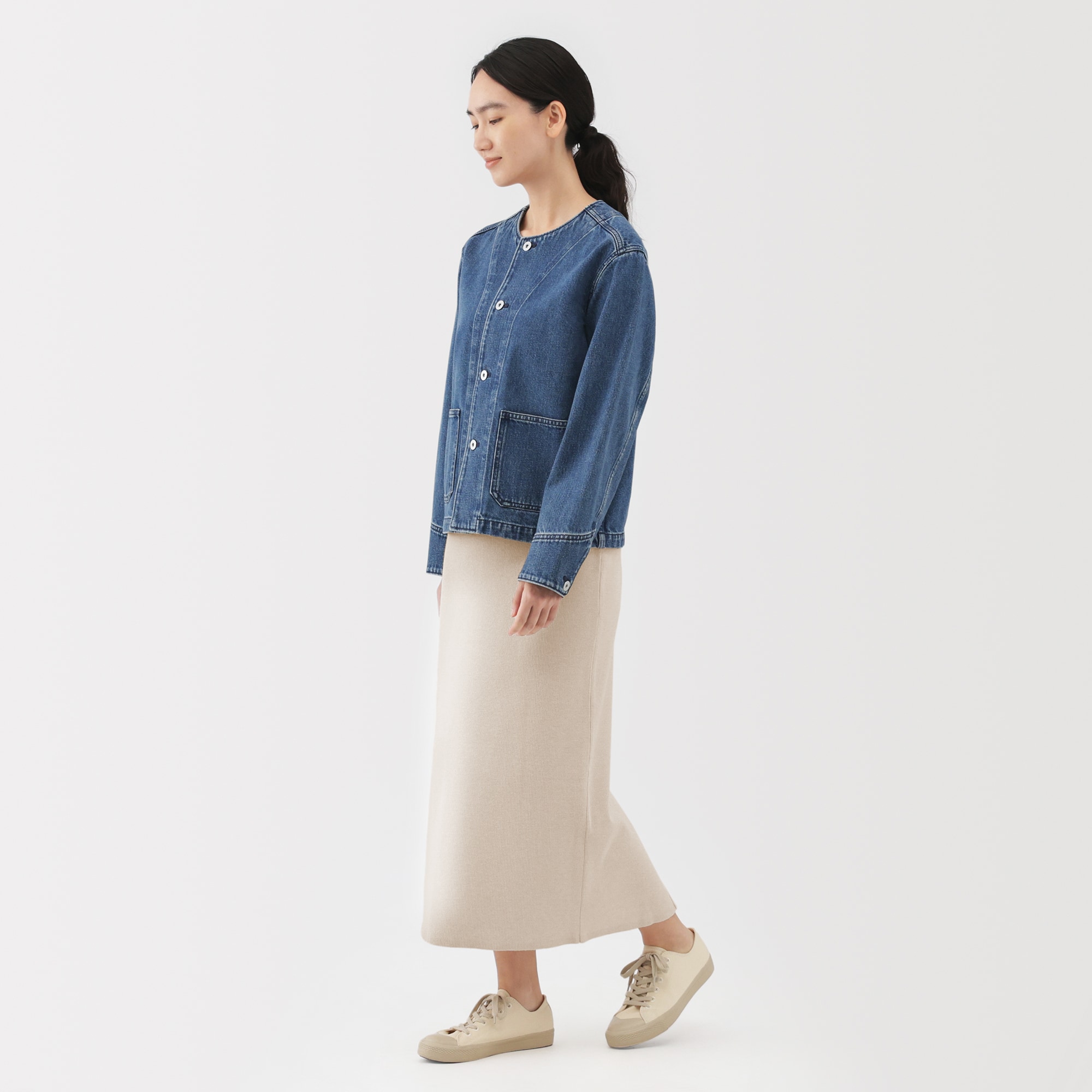 婦人 洗えるミラノリブ編みスカート | 無印良品