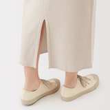 婦人　洗えるミラノリブ編みスカート