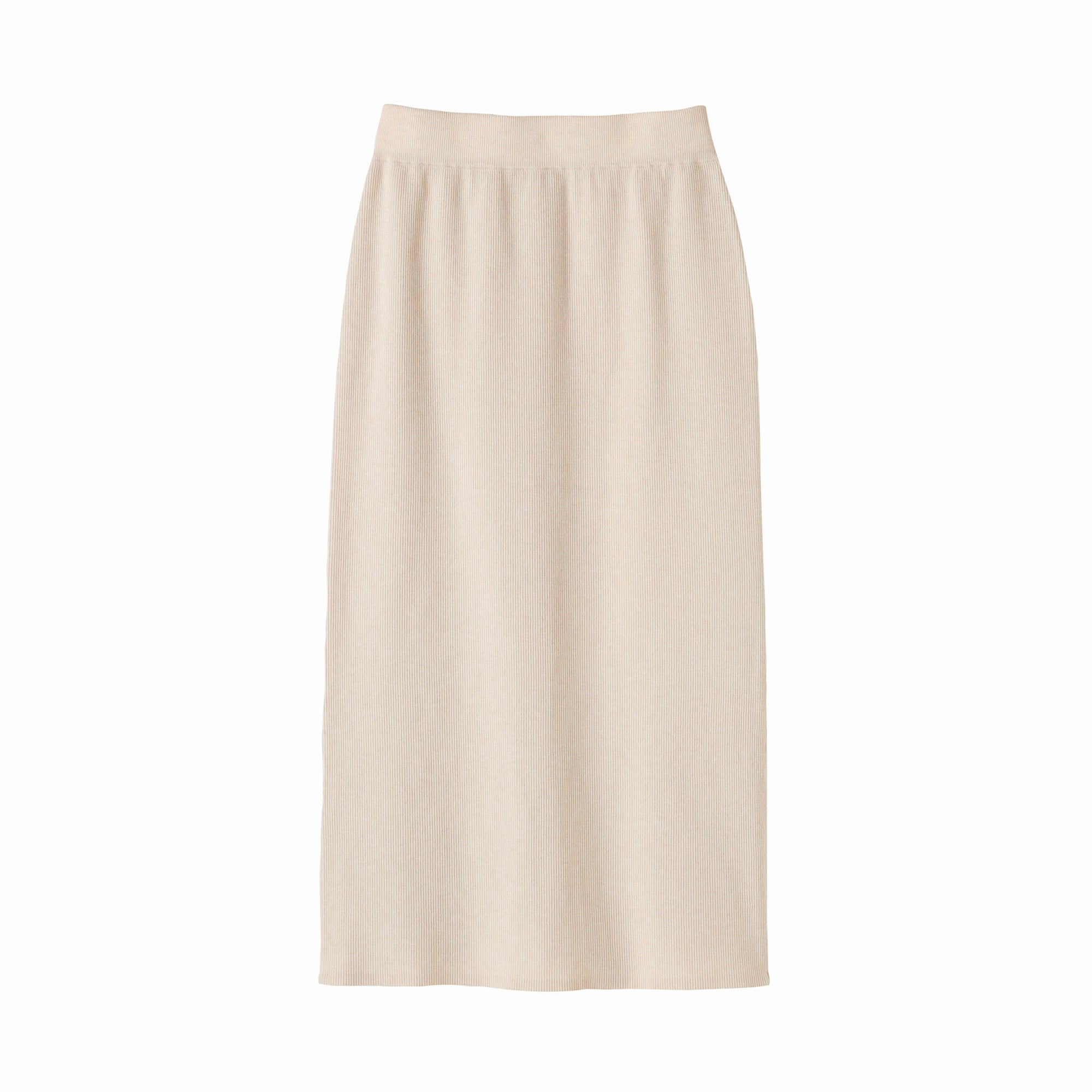 婦人　洗えるミラノリブ編みスカート