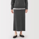 婦人　洗えるミラノリブ編みスカート