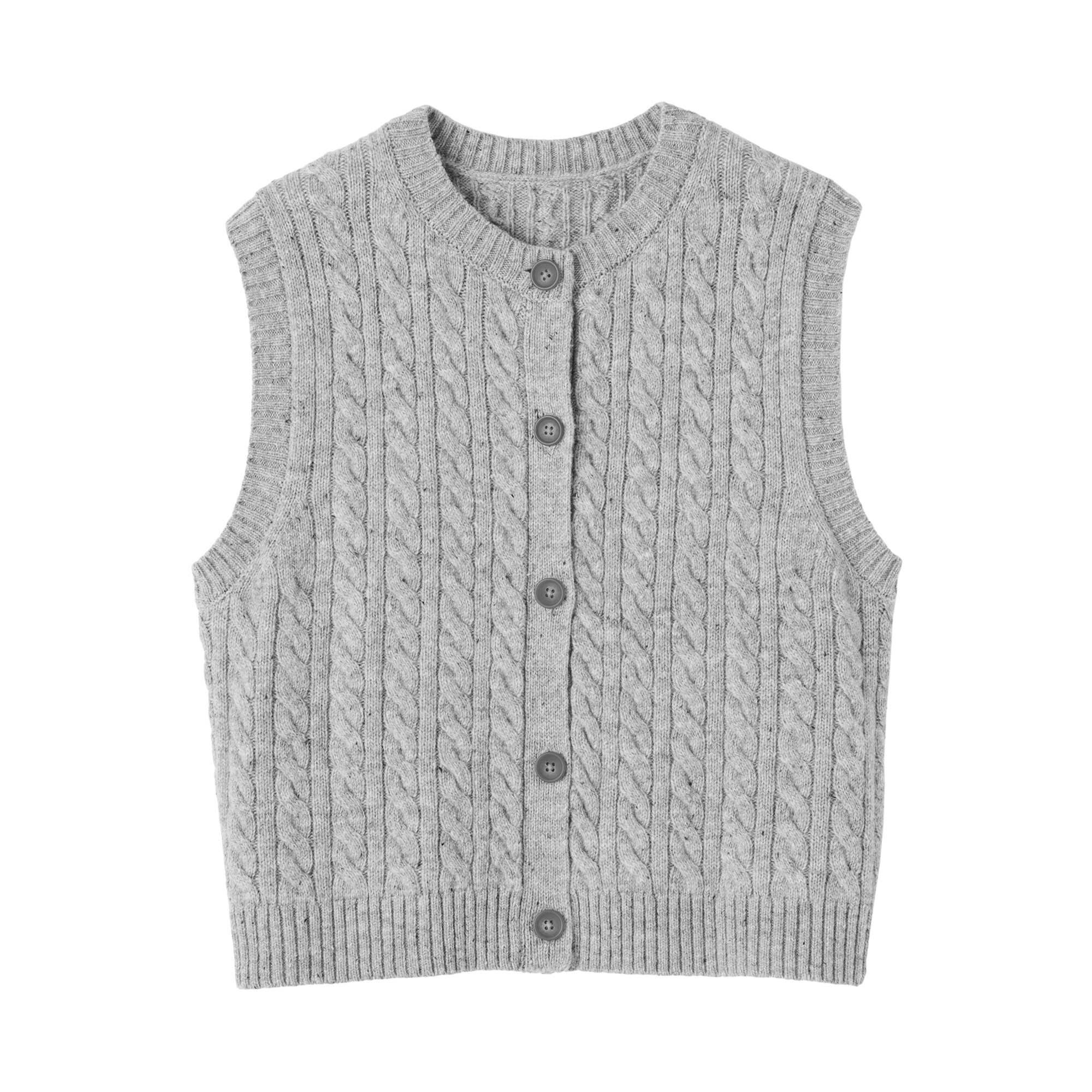 婦人　アンデスウールを使ったベスト