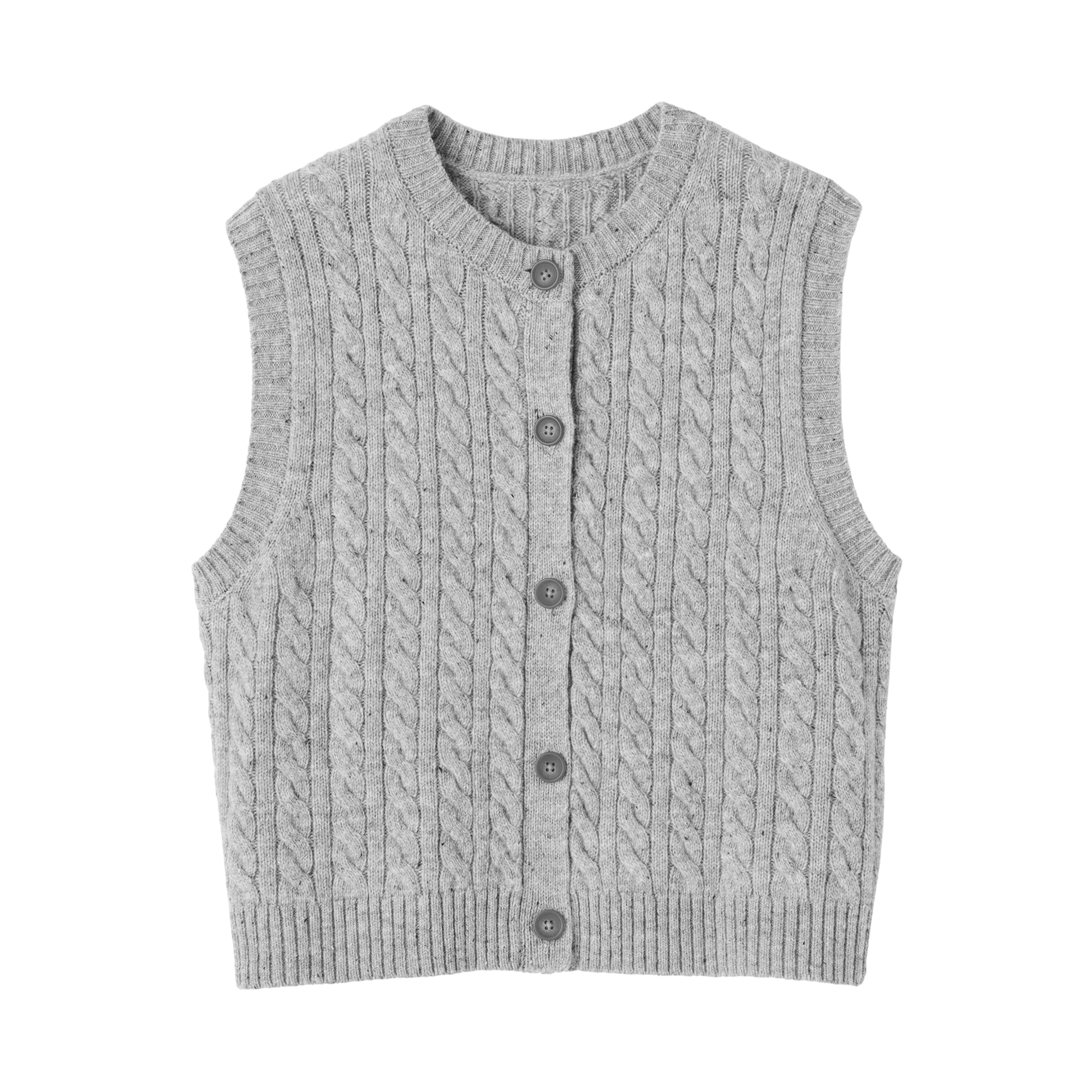 婦人　アンデスウールを使ったベスト