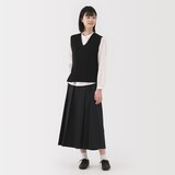 婦人　洗えるミラノリブ編みベスト