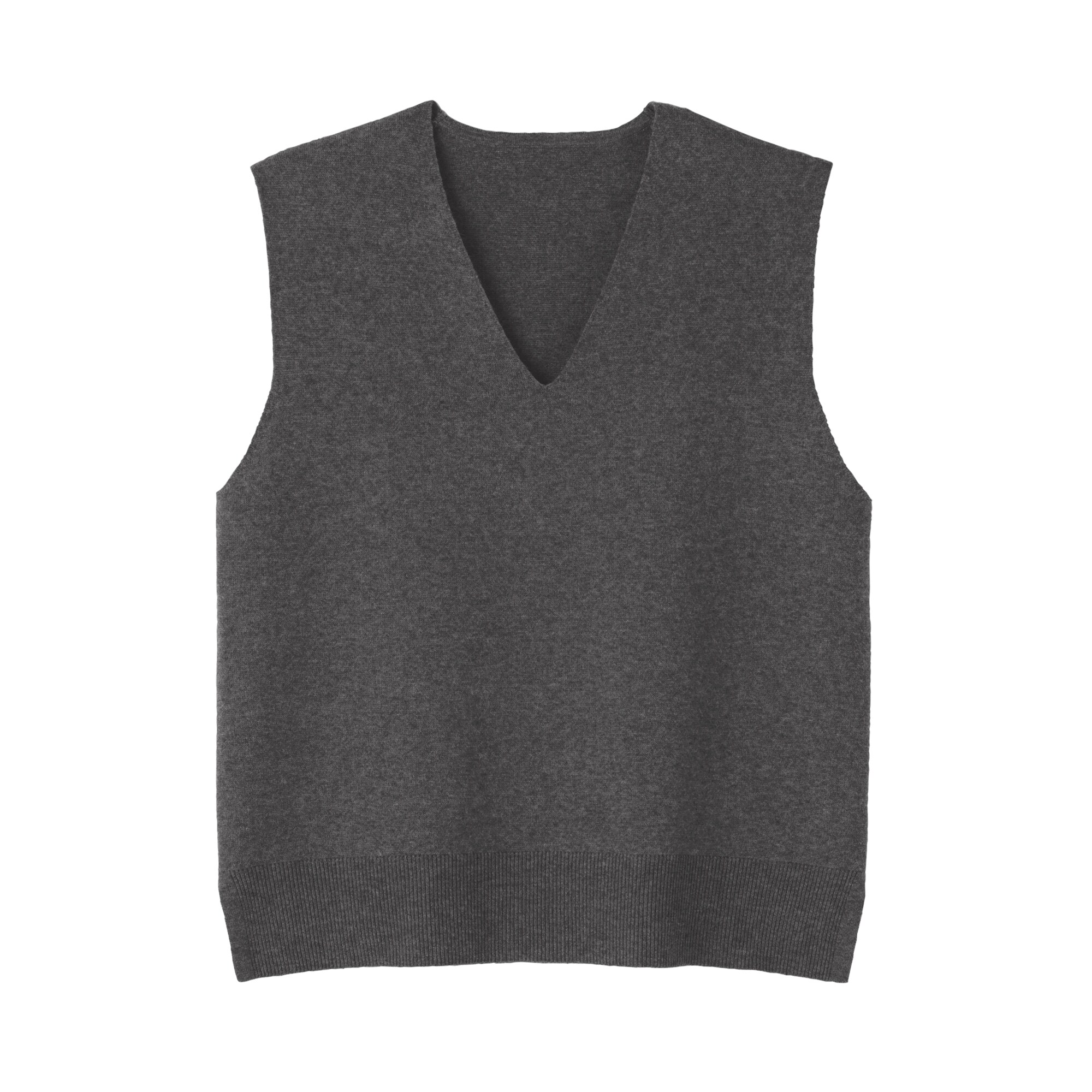 婦人 洗えるミラノリブ編みベスト | 無印良品