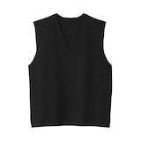 婦人　洗えるミラノリブ編みベスト