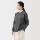 婦人　洗えるミラノリブ編みクルーネックセーター