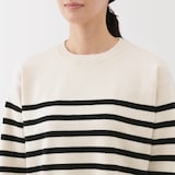 婦人　洗えるミラノリブ編みクルーネックセーター