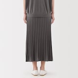 婦人　なめらかニットフレアスカート