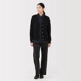 婦人　洗えるウールミドルゲージＶネックカーディガン