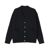 婦人　洗えるウールミドルゲージＶネックカーディガン