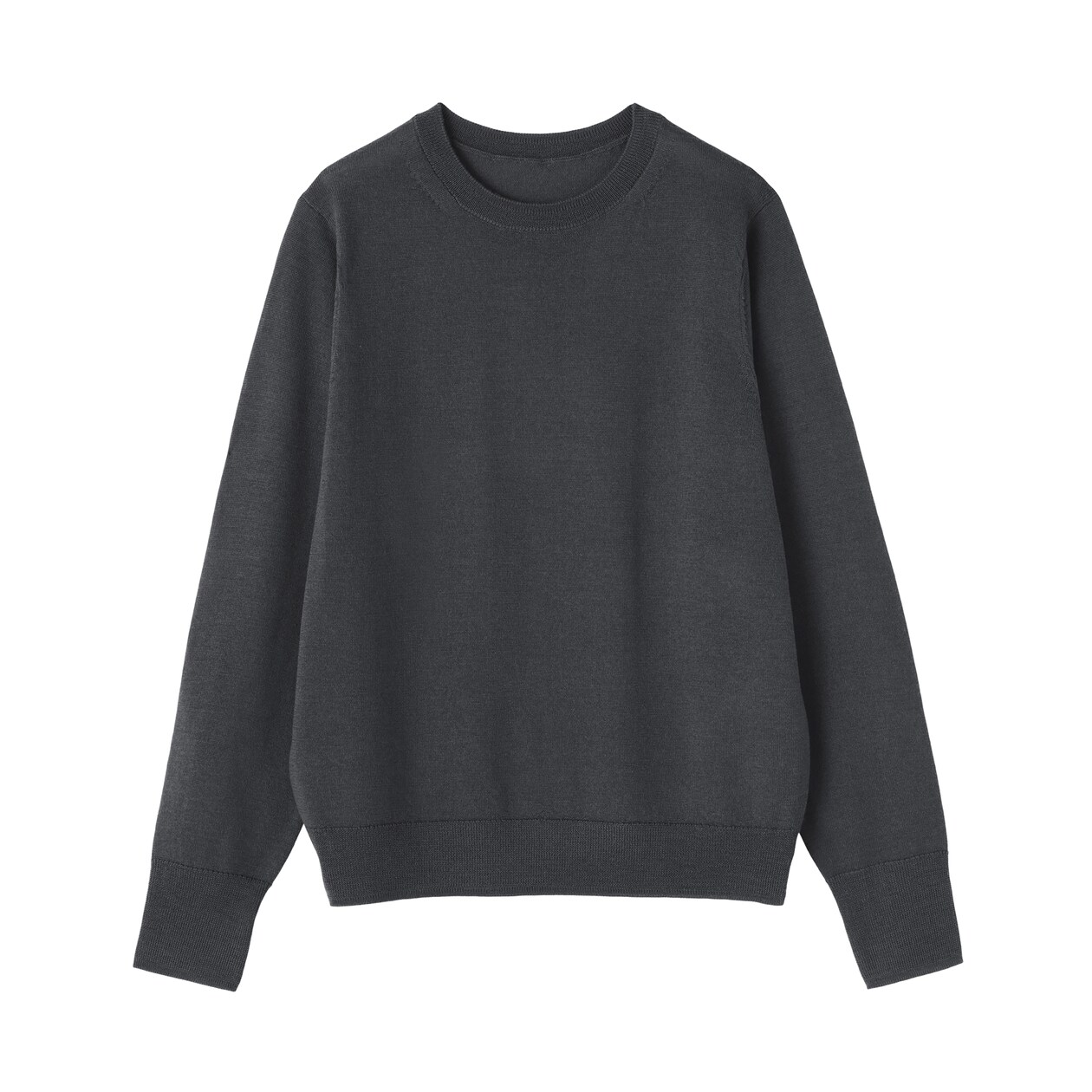 婦人　洗えるウールハイゲージクルーネックセーター