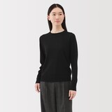 婦人　洗えるウールハイゲージクルーネックセーター