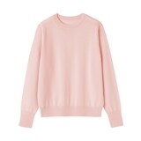 婦人　洗えるウールハイゲージクルーネックセーター