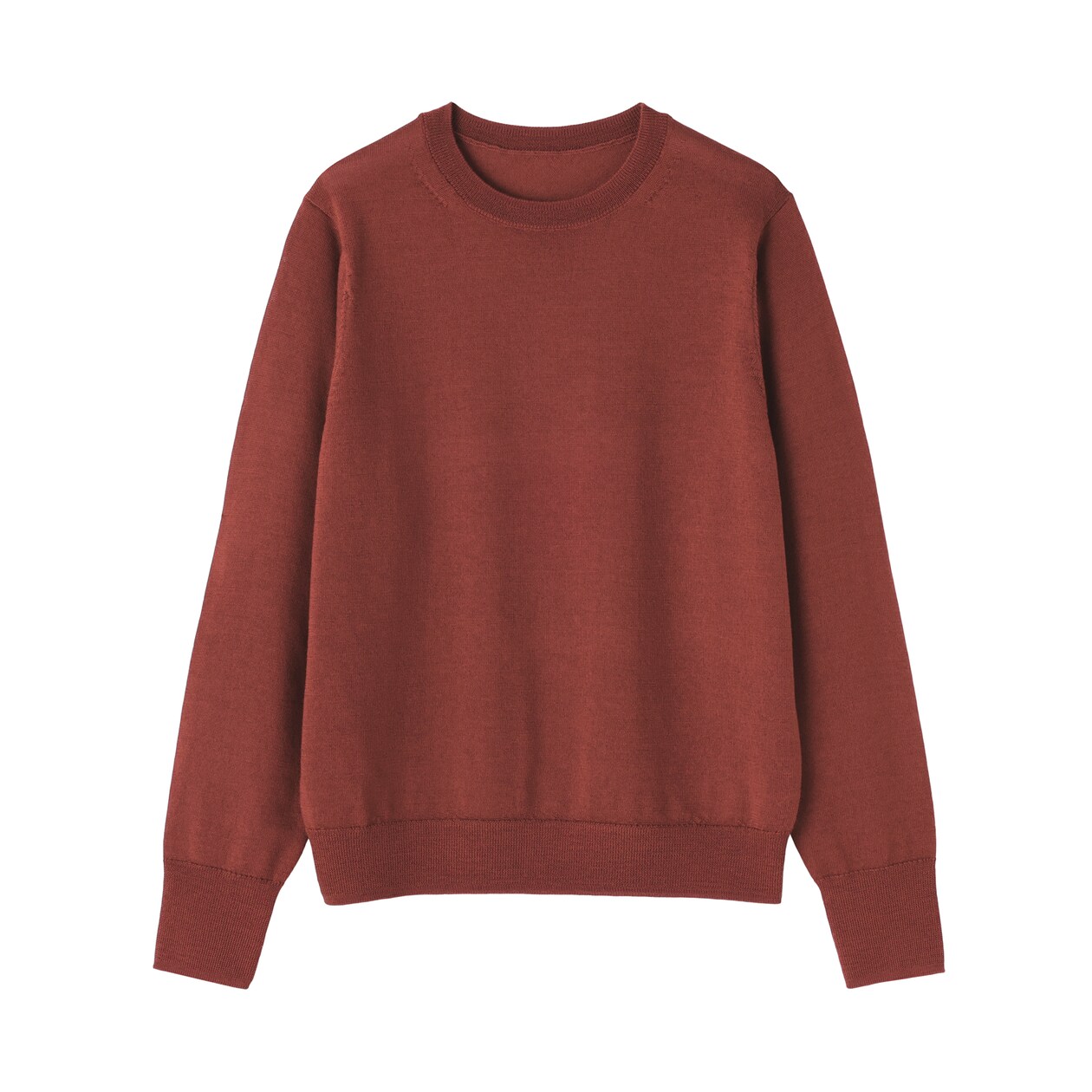 婦人　洗えるウールハイゲージクルーネックセーター