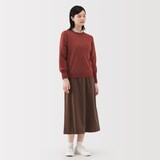 婦人　洗えるウールハイゲージクルーネックセーター