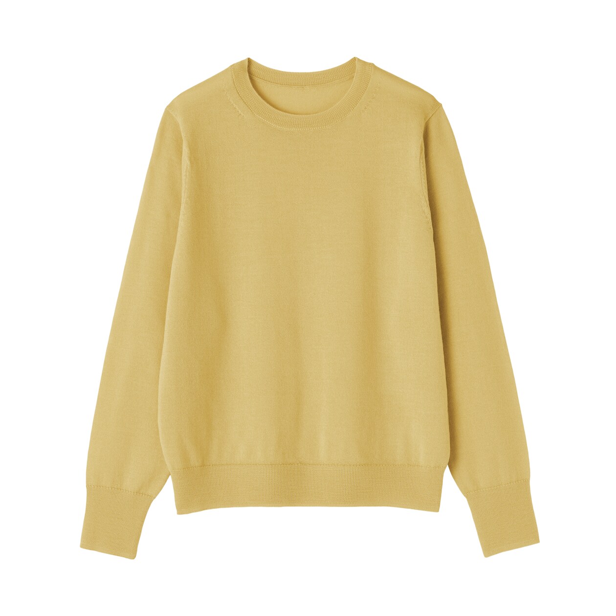 婦人　洗えるウールハイゲージクルーネックセーター