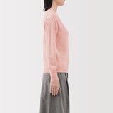 婦人　洗えるウールハイゲージクルーネックセーター