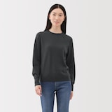 婦人　洗えるウールハイゲージクルーネックセーター