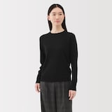 婦人　洗えるウールハイゲージクルーネックセーター