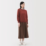 婦人　洗えるウールハイゲージクルーネックセーター