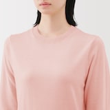 婦人　洗えるウールハイゲージクルーネックセーター