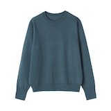 婦人　洗えるウールハイゲージクルーネックセーター