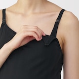婦人　【マタニティ】シルク混パターンメッシュ授乳に便利なブラキャミソール
