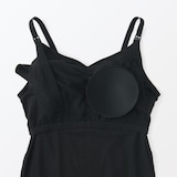 婦人　【マタニティ】シルク混パターンメッシュ授乳に便利なブラキャミソール