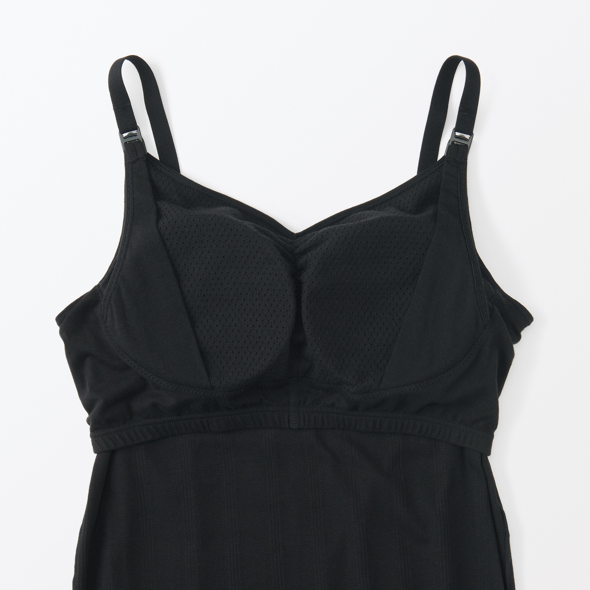 婦人　【マタニティ】シルク混パターンメッシュ授乳に便利なブラキャミソール