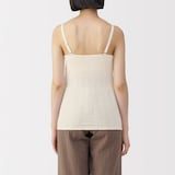 婦人　【マタニティ】シルク混パターンメッシュ授乳に便利なブラキャミソール