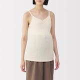 婦人　【マタニティ】シルク混パターンメッシュ授乳に便利なブラキャミソール