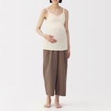 婦人　【マタニティ】シルク混パターンメッシュ授乳に便利なブラキャミソール