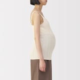 婦人　【マタニティ】シルク混パターンメッシュ授乳に便利なブラキャミソール