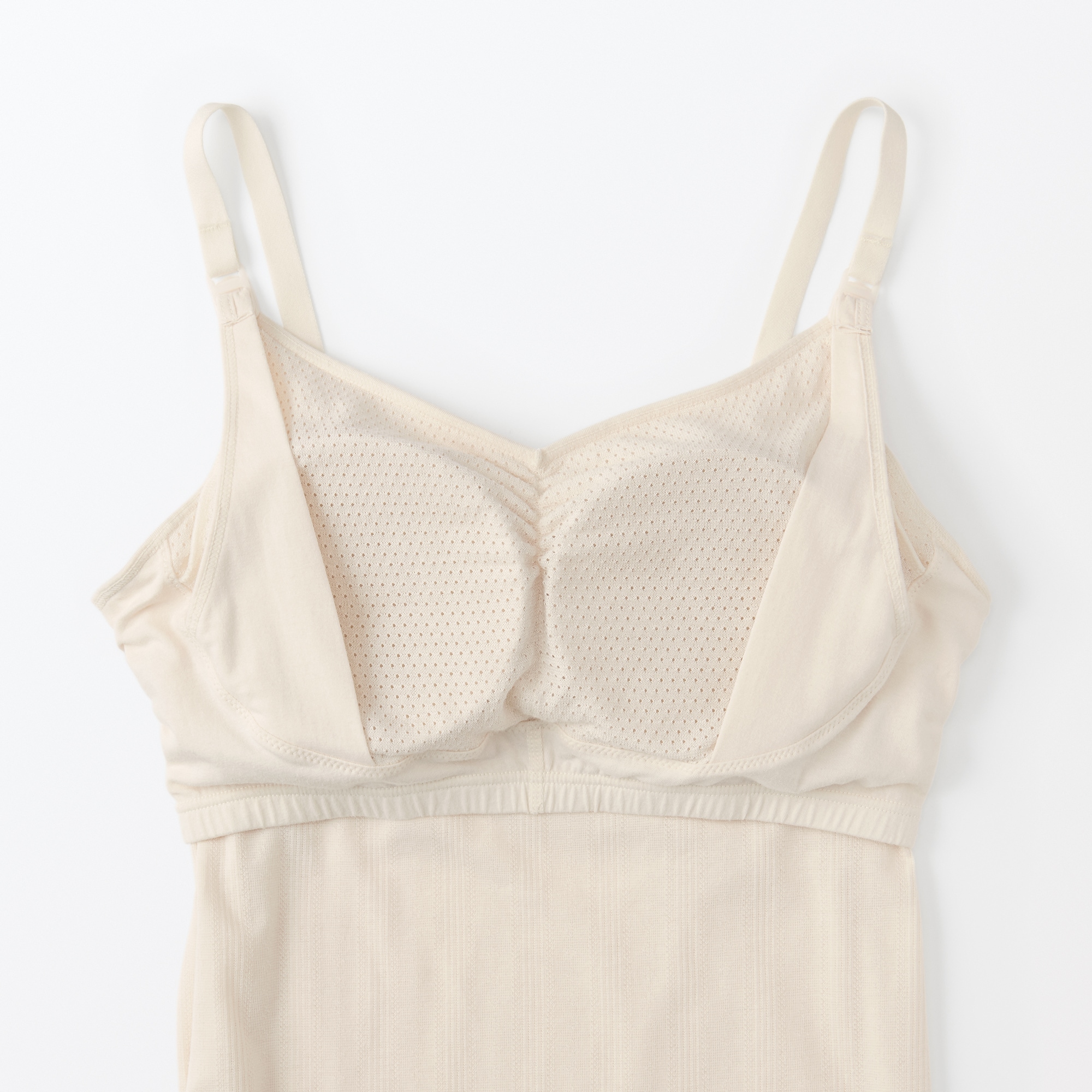 婦人　【マタニティ】シルク混パターンメッシュ授乳に便利なブラキャミソール