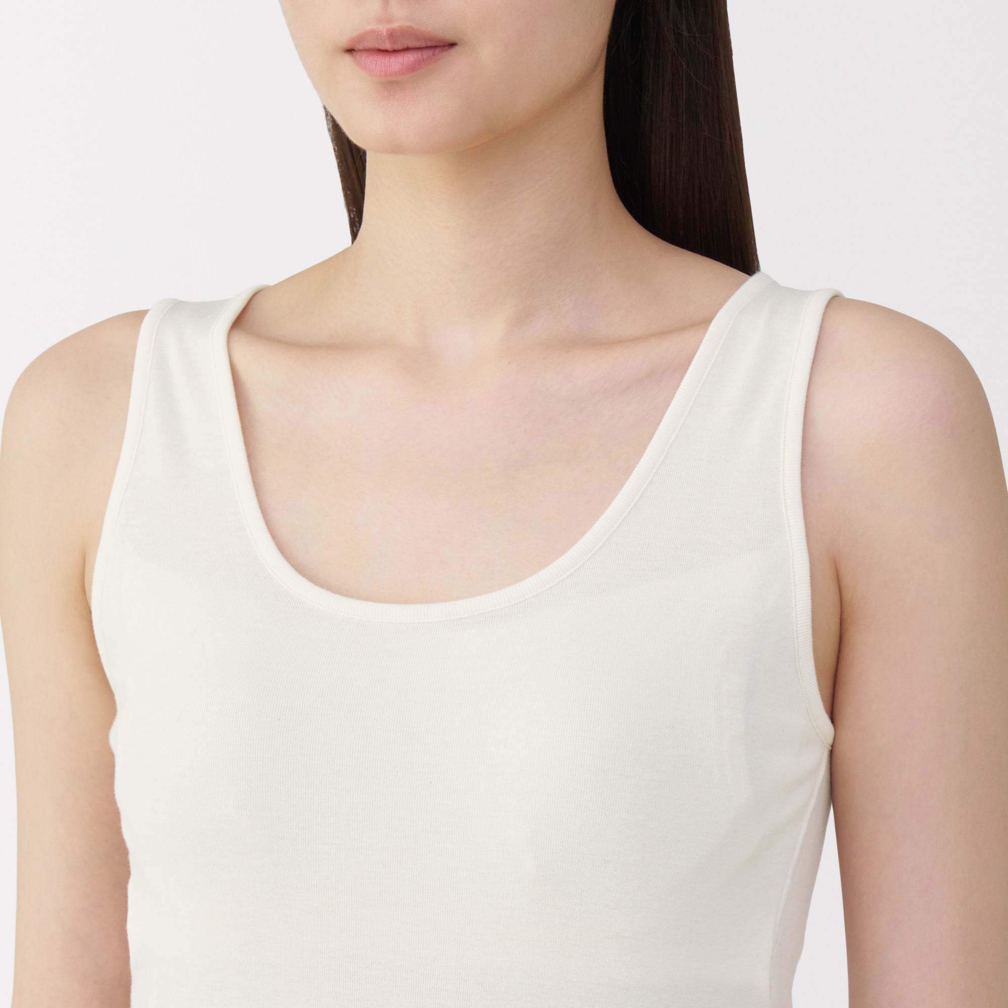 婦人　無染色カップ入りタンクトップ